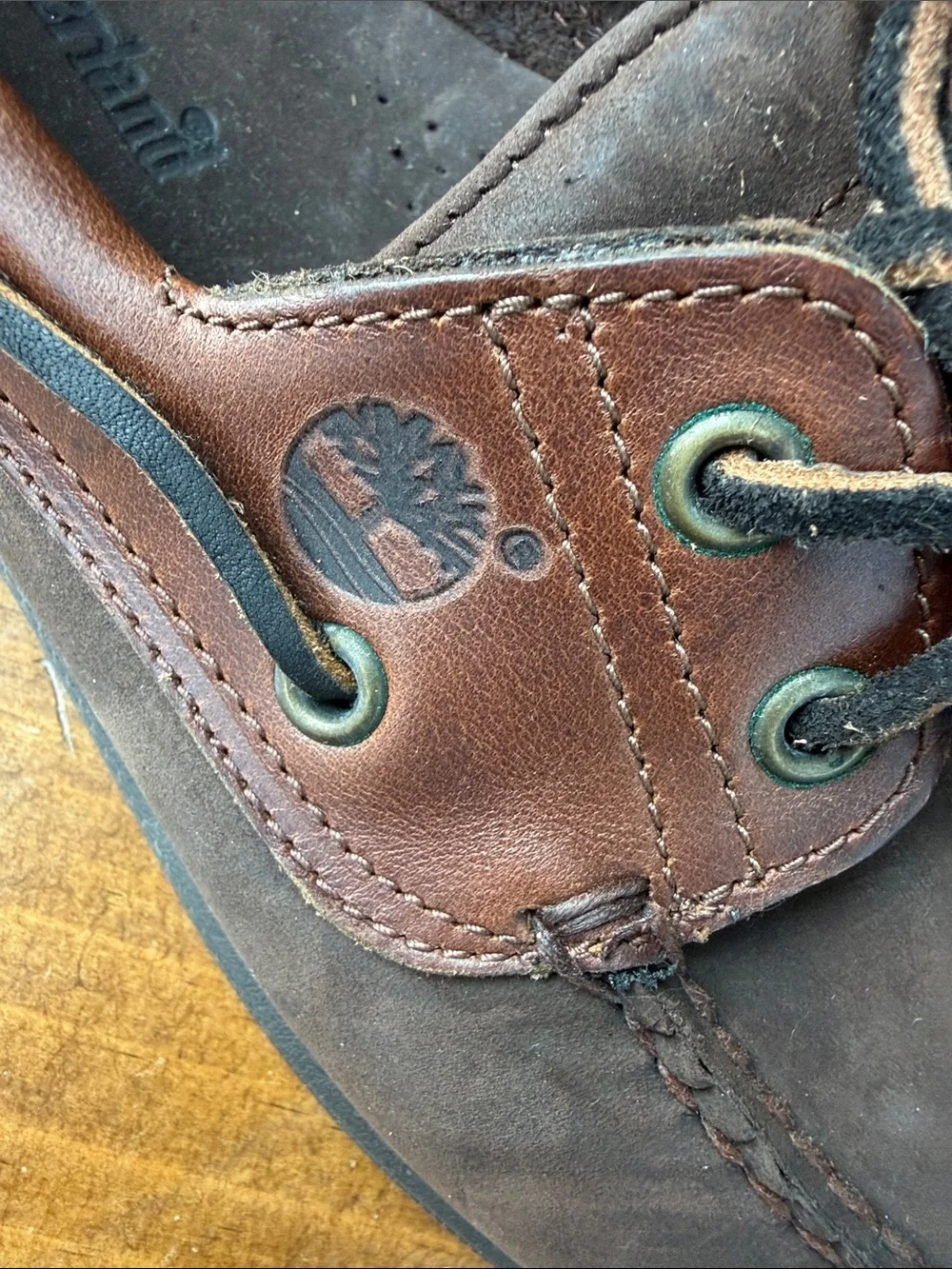 Timberland Soundview 2 Eye Chocolate Nubuck Boat Shoe Sz 9